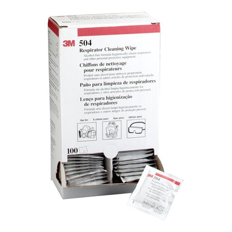 3M Respirator Cleaning Wipes 504, Pack of 100 INDENT ONLY - Cafe Supply
