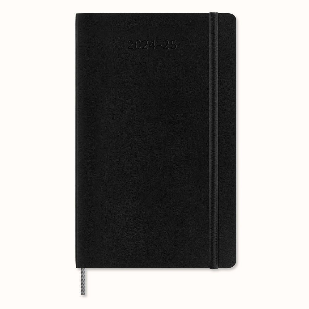 Moleskine Diary 18M Weekly + Notes Soft Cover Large Black - Cafe Supply