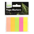 Icon Page Markers 15mm x 50mm Neon 5 Pack - Cafe Supply