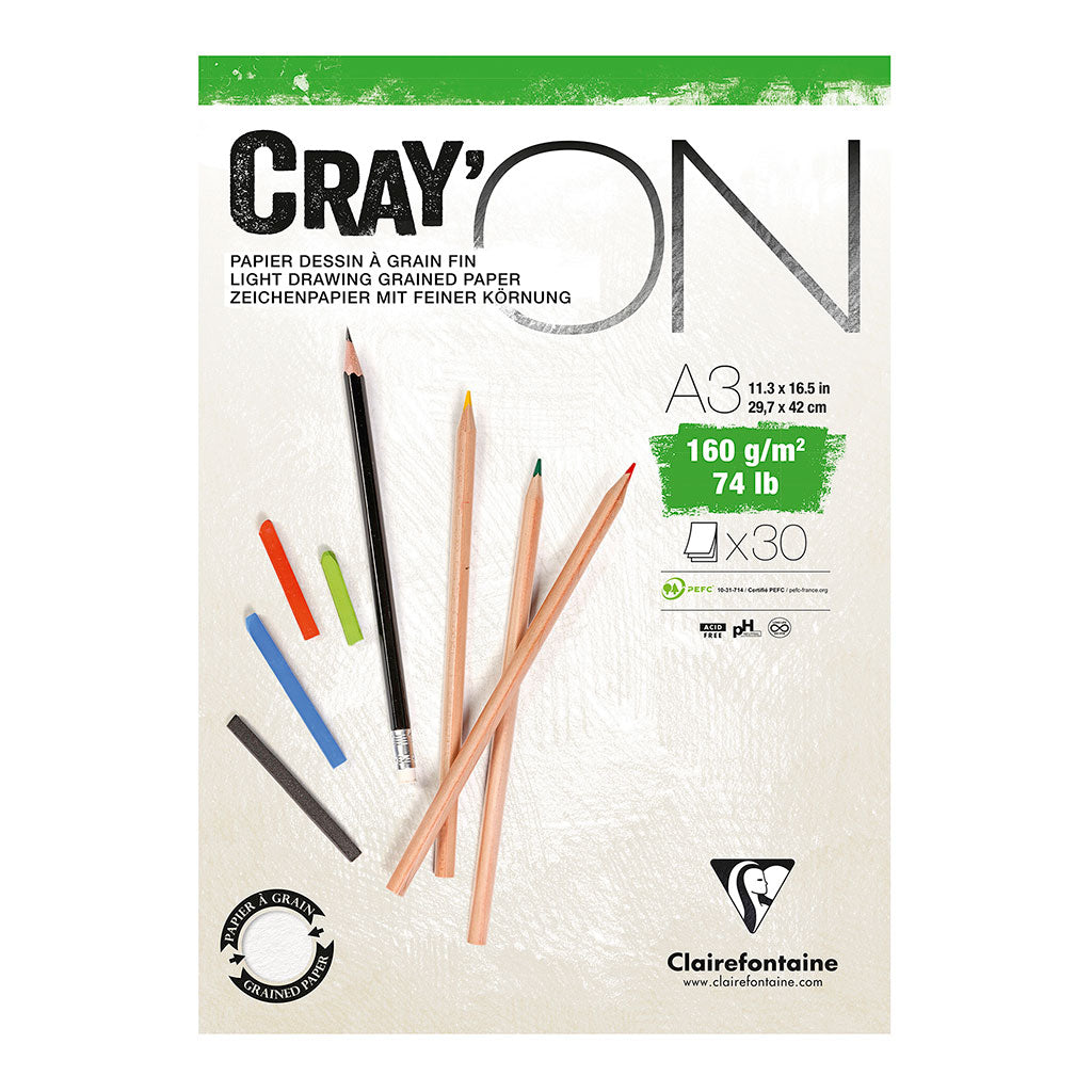 CrayON Pad A3 160g 30sh - Cafe Supply