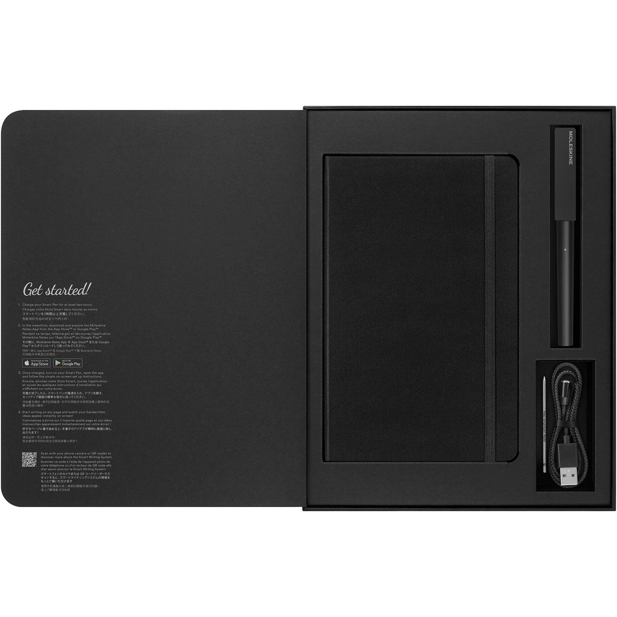 Moleskine SWS3 - Smart Pen 3 + Smart NB Large Black - Cafe Supply
