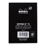 Rhodia dotPad No. 12 85x120mm Black - Cafe Supply