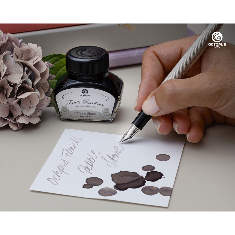 Octopus Fluids Fountain Pen Ink Pastel Pebble Stone 30ml - Cafe Supply
