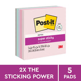 Post-it Rec Super Sticky Notes 654-5SSNRP 76x76mm Wanderlust (Bali), Pack of 5 - Cafe Supply