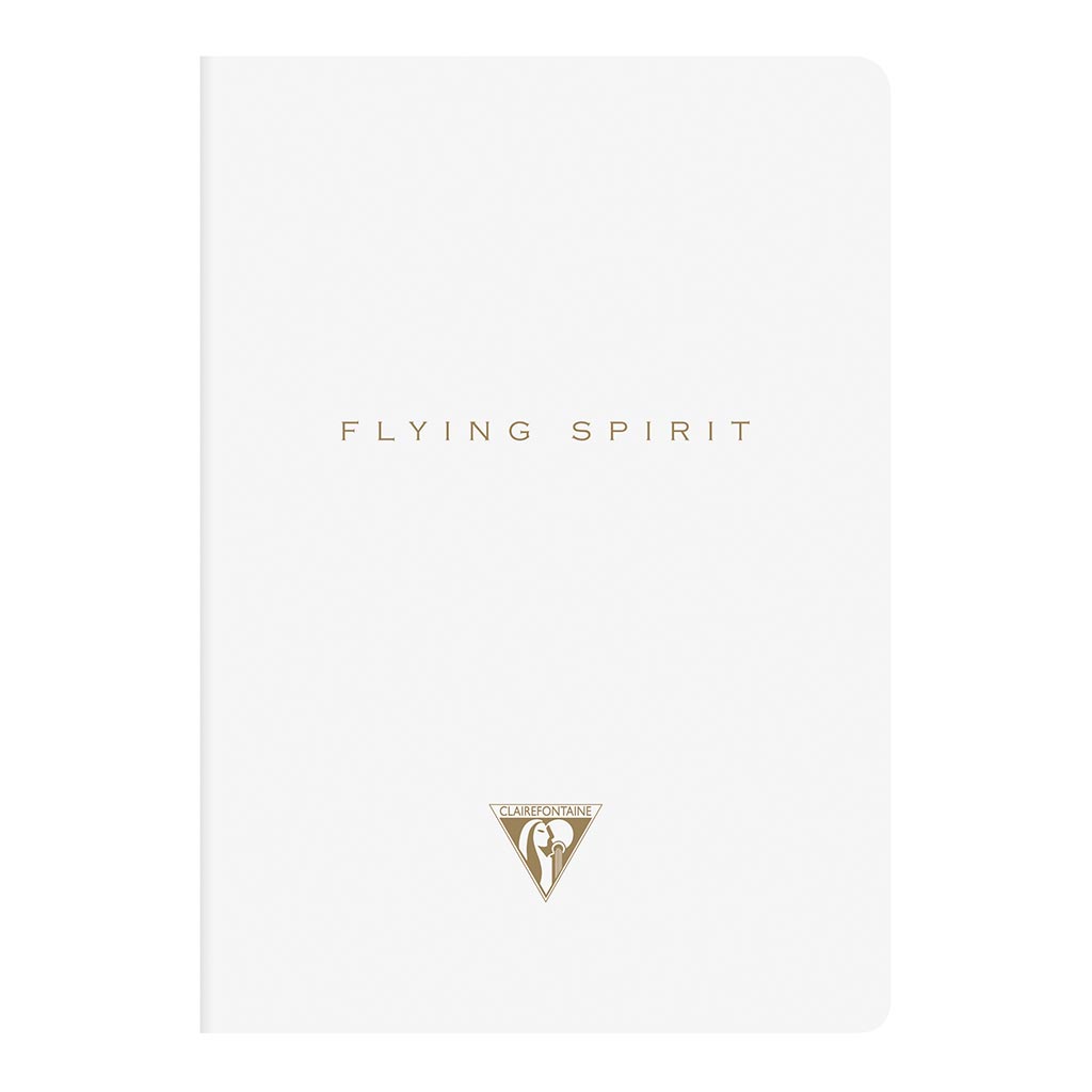 Flying Spirit Sewn Notebook A5 White - Cafe Supply