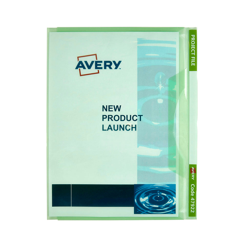 Avery Project File A4 Green - Cafe Supply