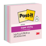 Post-it Rec Super Sticky Notes 654-5SSNRP 76x76mm Wanderlust (Bali), Pack of 5 - Cafe Supply