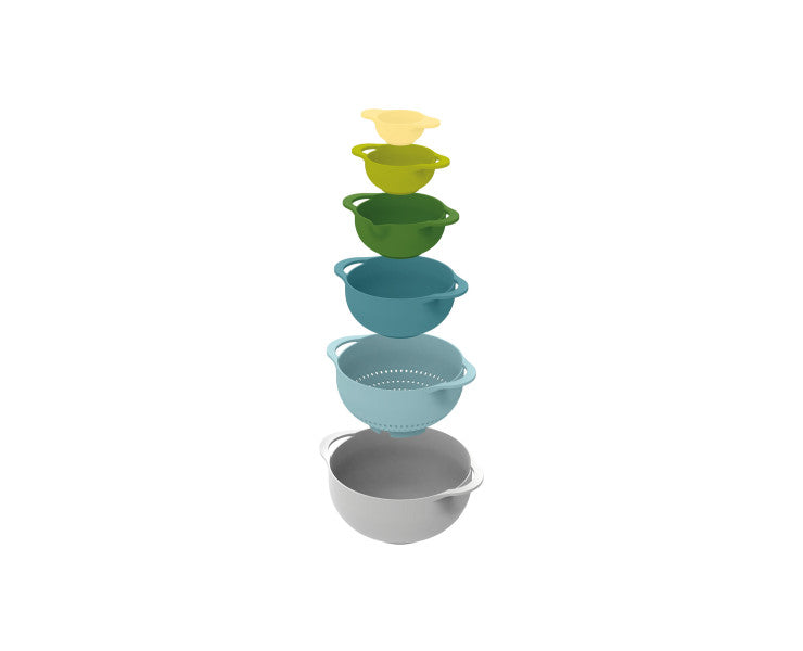 Joseph Joseph Duo 6pc Food Preparation Bowl Set (Opal)