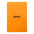 Rhodia Bloc Yellow Pad No. 119 A4+ Lined Orange - Cafe Supply