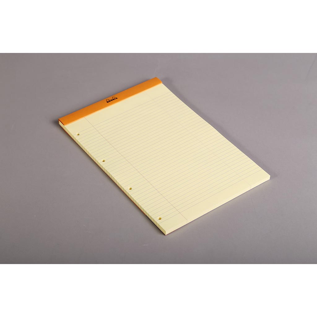 Rhodia Bloc Yellow Pad No. 119 A4+ Lined Orange - Cafe Supply