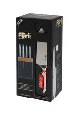 Furi Pro Limited Edition Black Knife Block Set 5 Piece