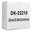 Icon Compatible Brother DK Paper Tape 29mmx30m Black on White - Cafe Supply