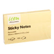 Icon Sticky Notes 40mm x 50mm Yellow 2 Pack - Cafe Supply