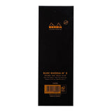 Rhodia Bloc Pad No. 8 Shopping Lined Black - Cafe Supply