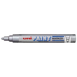 Uni Paint Marker 2.8mm Bullet Tip Silver PX-20 - Cafe Supply