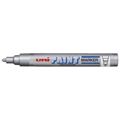 Uni Paint Marker 2.8mm Bullet Tip Silver PX-20 - Cafe Supply