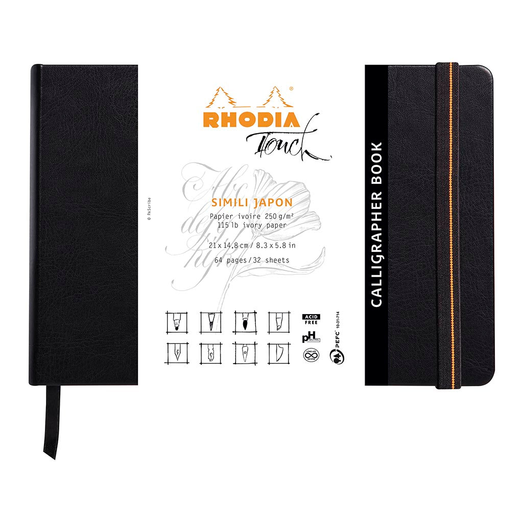 Rhodia Touch Calligrapher Book A5 Landscape Blank - Cafe Supply