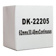 Icon Compatible Brother DK Paper Tape 62mmx30m Black on White - Cafe Supply