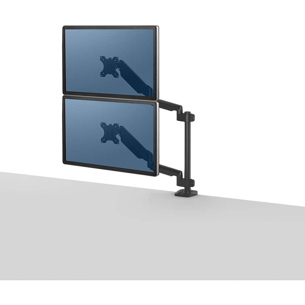 Fellowes Monitor Arm Platinum Dual Stacking - Cafe Supply