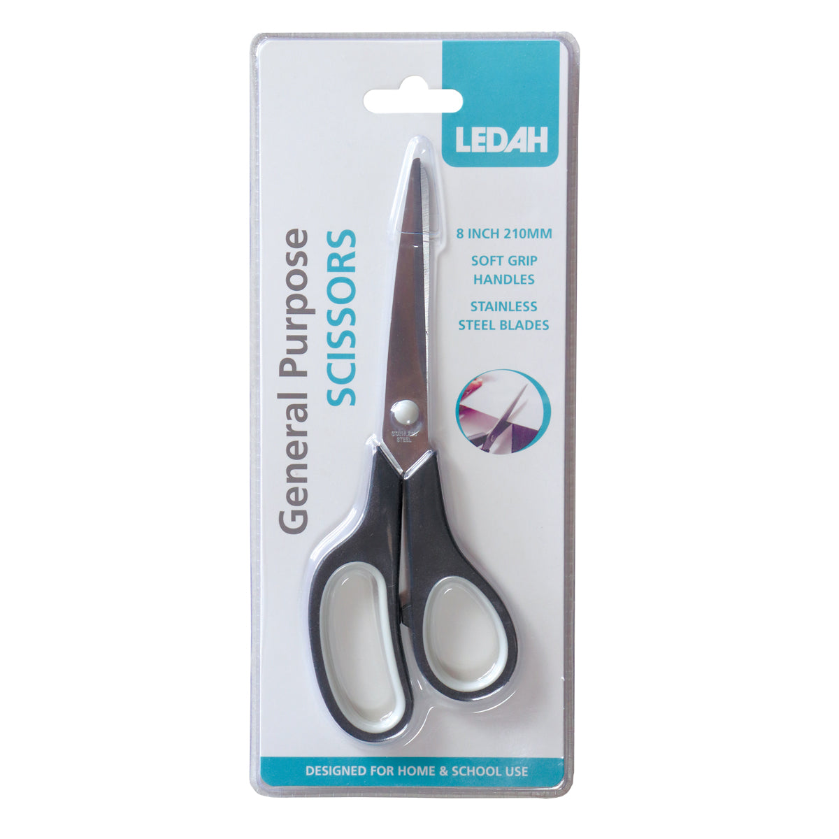 Ledah Scissors General Purpose Black 210mm 8" - Cafe Supply