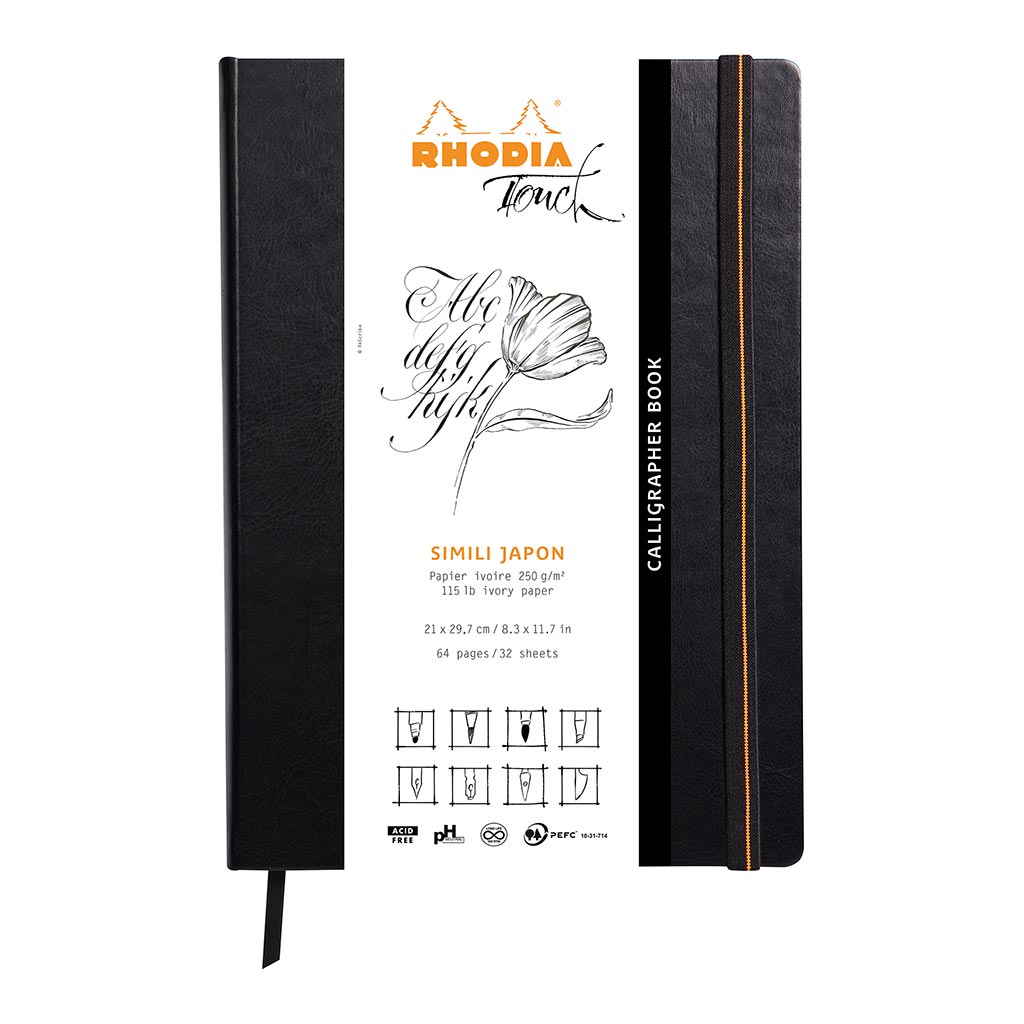 Rhodia Touch Calligrapher Book A4 Portrait Blank - Cafe Supply