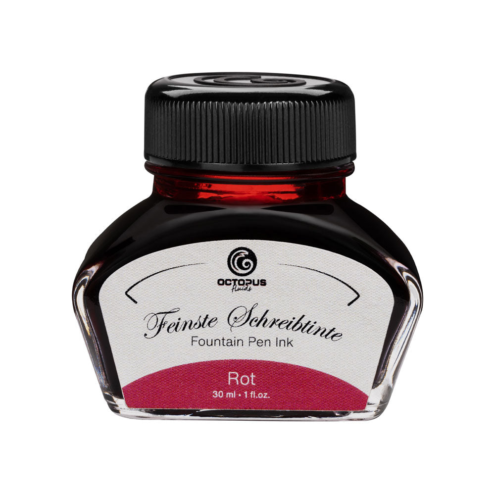Octopus Fluids Fountain Pen Ink Red (Rot) 30ml - Cafe Supply