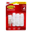 Command Hook 17012-8 Assorted White, Value Pack of 8 - Cafe Supply