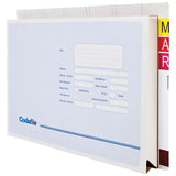 Codafile Vertical Wallet With Top And Side Tab Box 20 - Cafe Supply