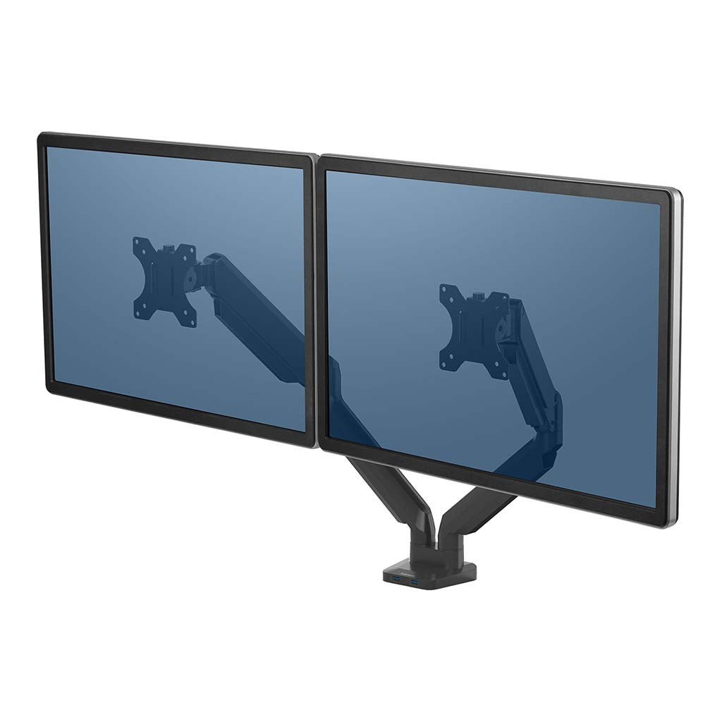 Fellowes Monitor Arm Platinum Dual - Cafe Supply