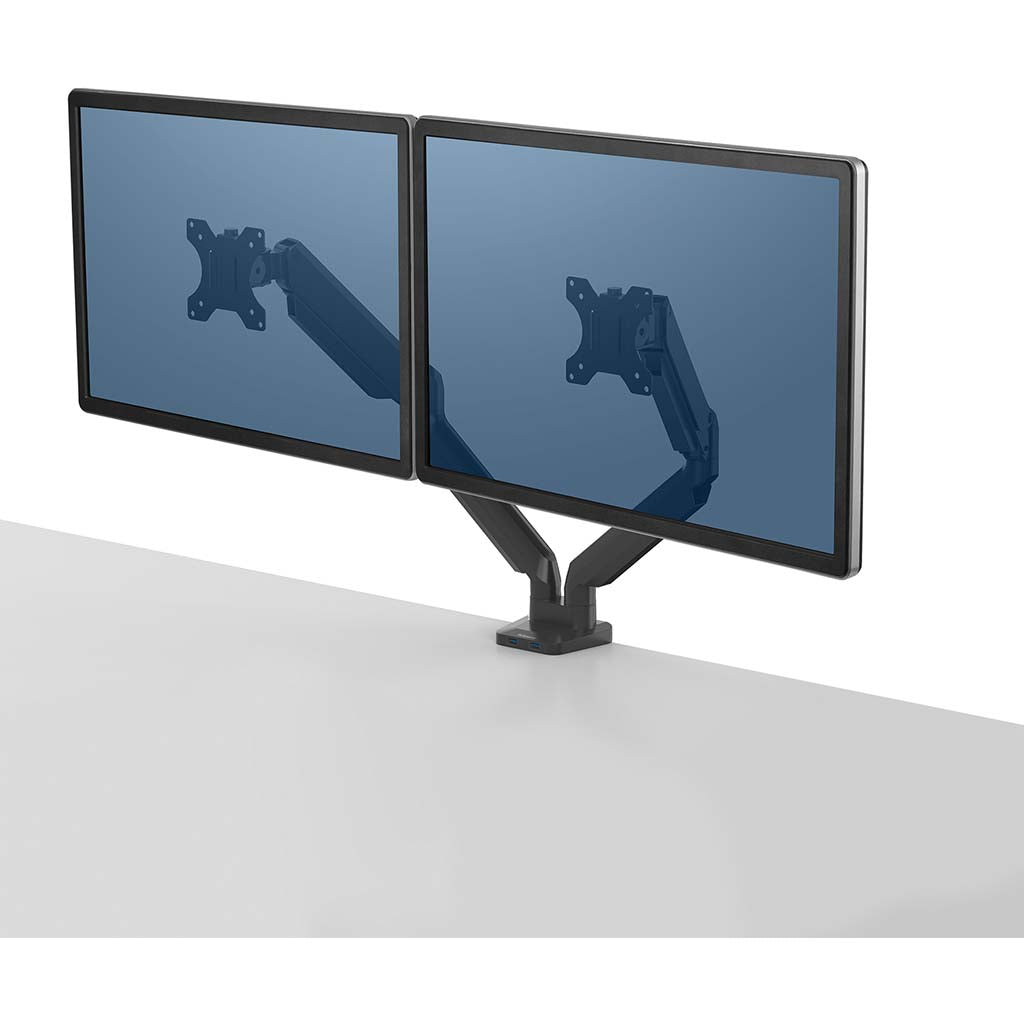 Fellowes Monitor Arm Platinum Dual - Cafe Supply