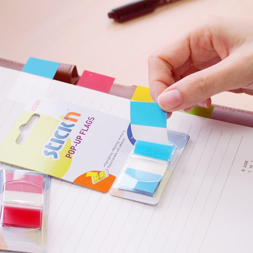 Stick'n Pop Up Flags 45x25mm 50 Sheets Yellow - Cafe Supply