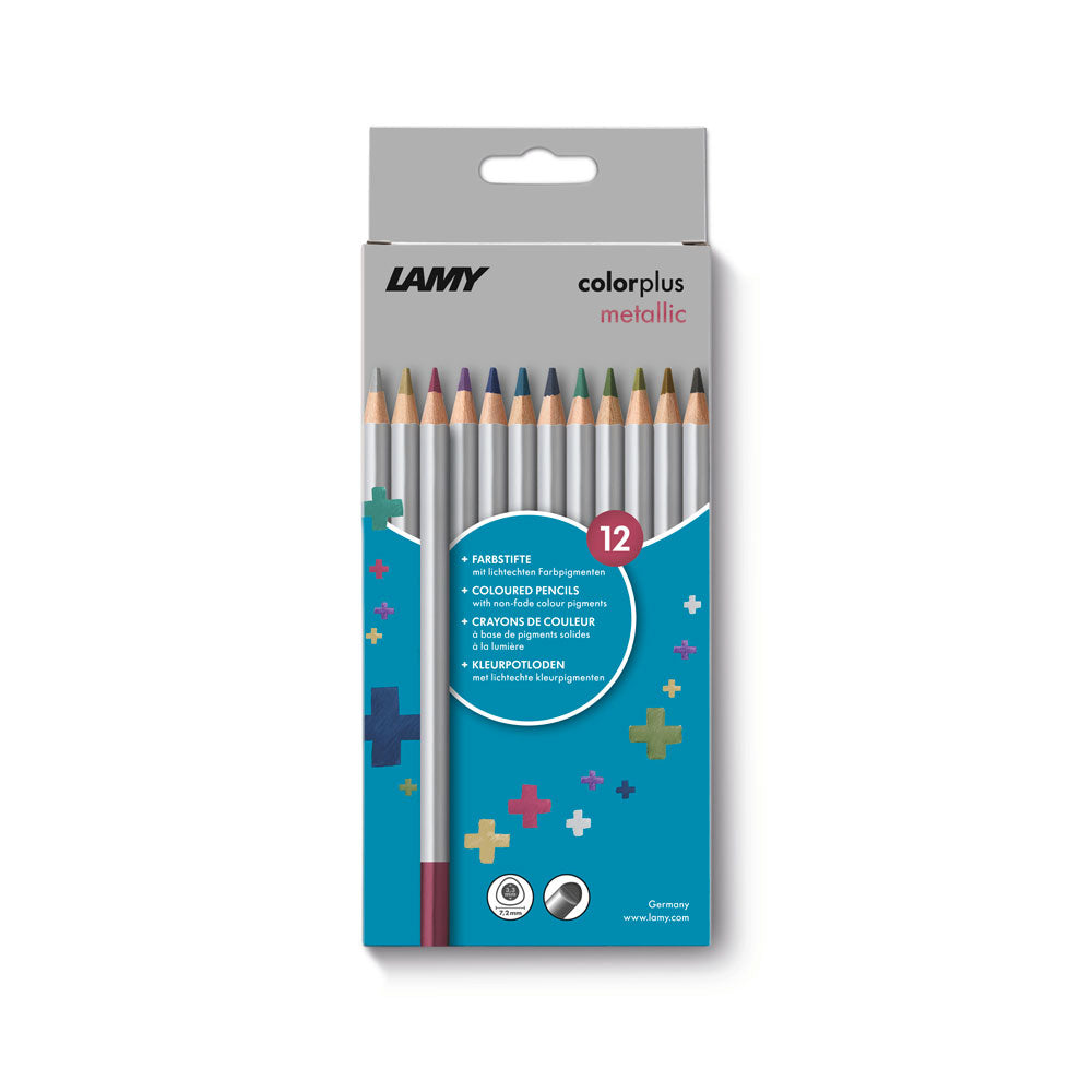 Lamy Coloured Pencils Colorplus Metallic Pack 12 - Cafe Supply