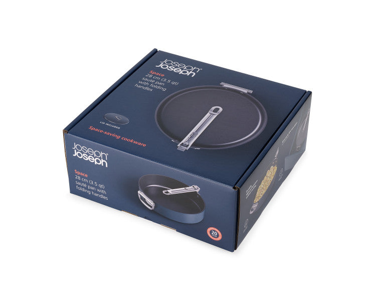 Joseph Joseph Space 28cm/3.8qt Non-Stick Saute Pan & Lid - Cafe Supply