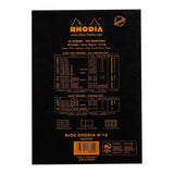 Rhodia Bloc Pad No. 16 A5 Lined Black - Cafe Supply