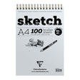 Clairefontaine Sketch Spiral Pad A4 Ivory - Cafe Supply