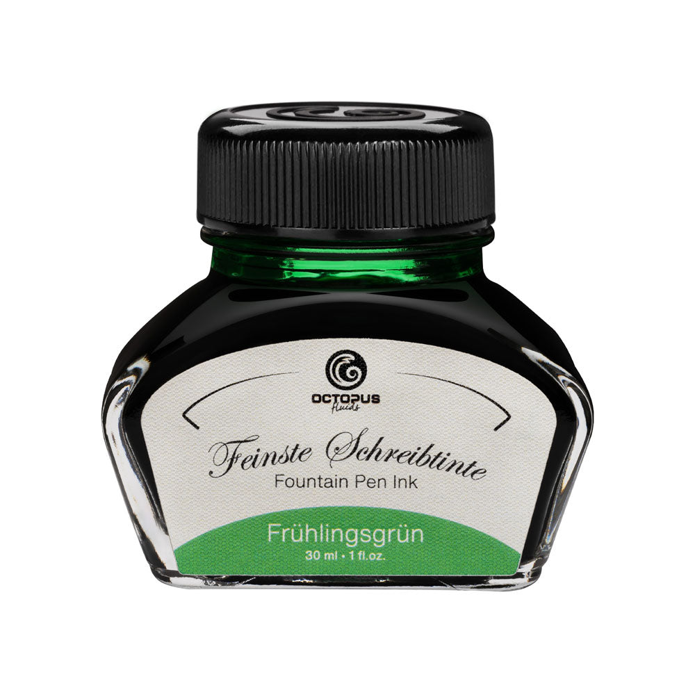 Octopus Fluids Fountain Pen Ink Spring Green (Fruhlingsgrun) 30ml - Cafe Supply