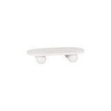 Chef Inox Serve White Marble Oval Platter 60x260x85mm