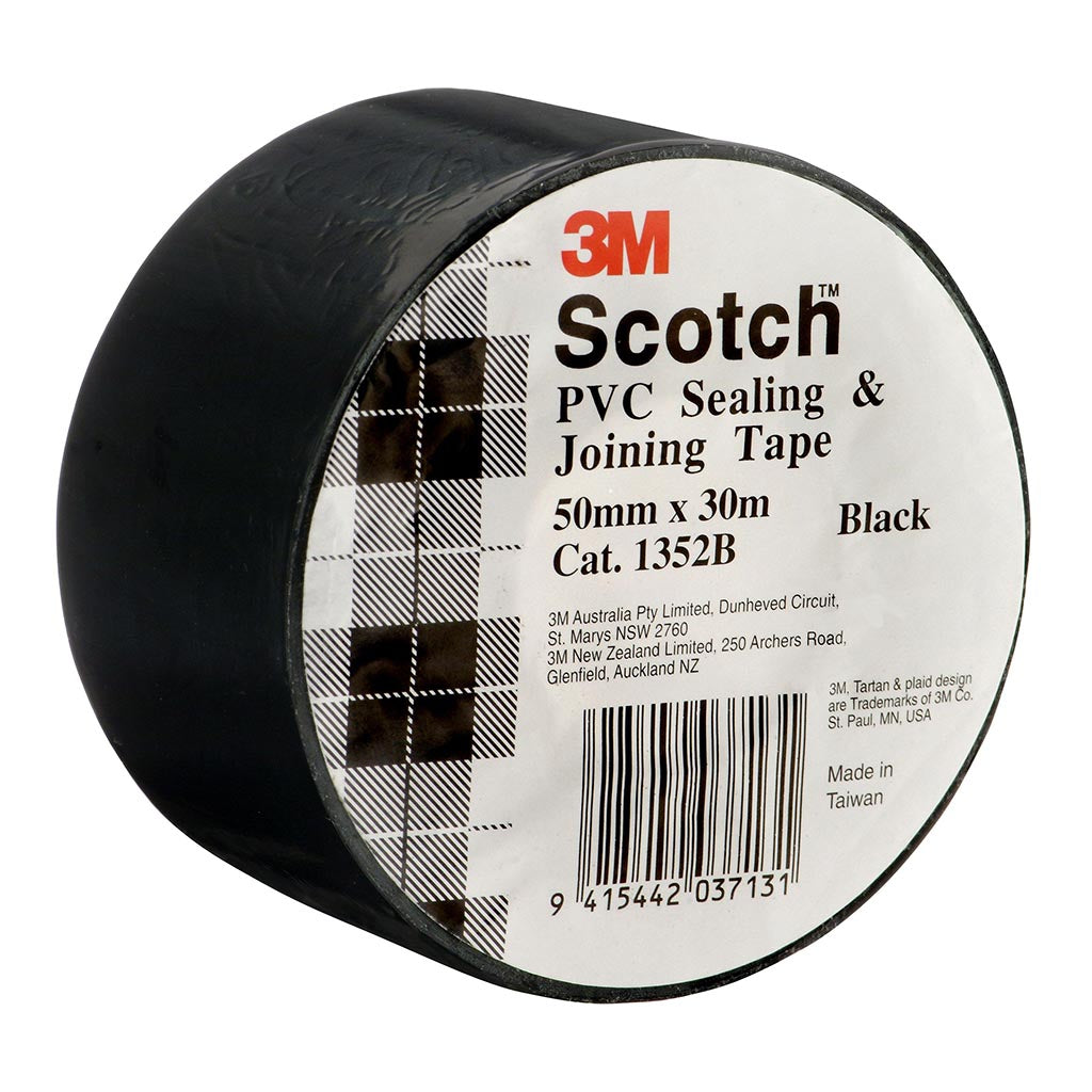 Scotch Seal and Join Tape 1352B 50mm x 30m Black - Cafe Supply