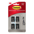 Command Hook 17032MB Small Matte Black, Pack of 4 - Cafe Supply