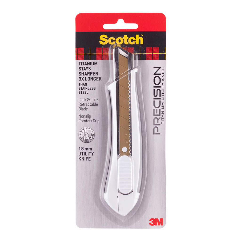 Scotch Utility Knife TI-KL 18mm Large White - Cafe Supply