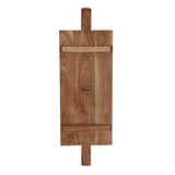 Chef Inox Serve Natural Acacia Paddle Board Footed with Two Handles 760x254x15mm