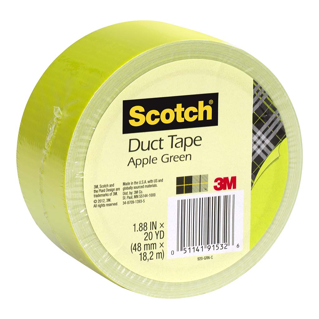Scotch Duct Tape 920-GRN 48mm x 18.2m Green Apple - Cafe Supply