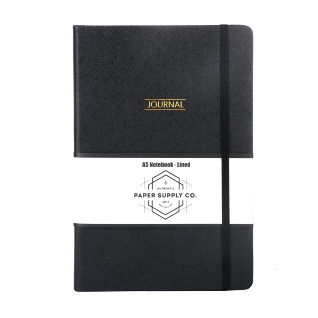 OSC Citta Hardcover Journal A5 Black - Cafe Supply