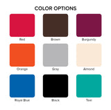 14" x 18" polypropylene fast-food tray in red - Cafe Supply