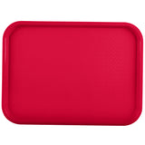 14" x 18" polypropylene fast-food tray in red - Cafe Supply