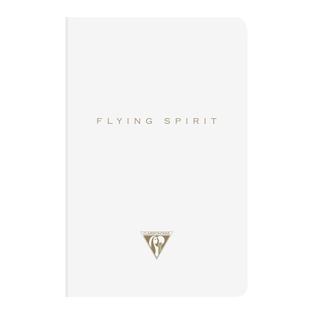 Flying Spirit Sewn Notebook 9x14cm White - Cafe Supply