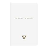 Flying Spirit Sewn Notebook 9x14cm White - Cafe Supply