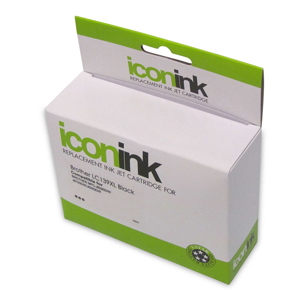 Icon Compatible Brother LC139XL Black Ink Cartridge - Cafe Supply