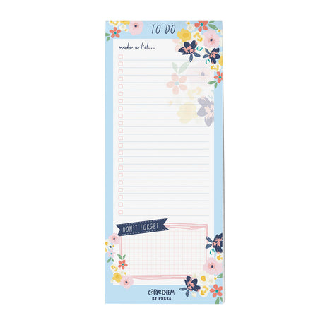 Pukka Carpe Diem Magnetic To Do List Dtizy Floral - Cafe Supply