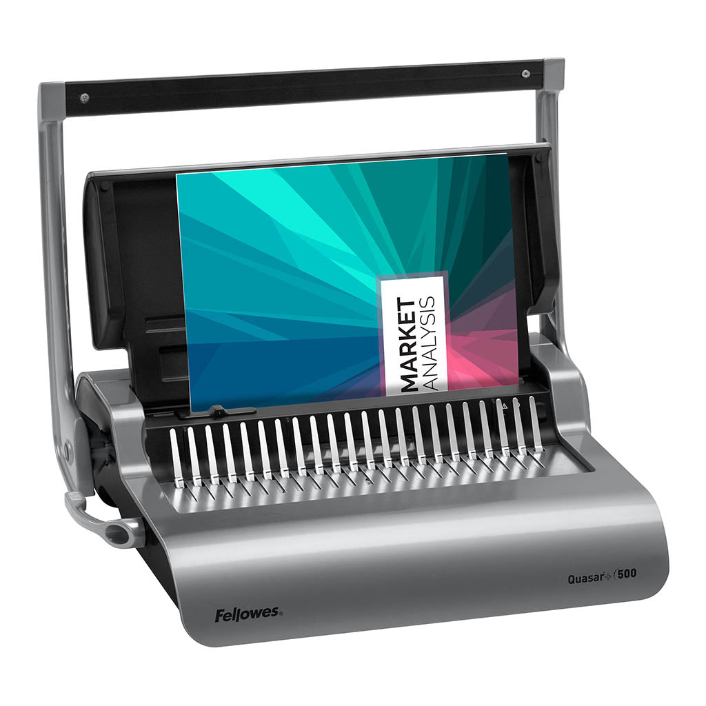 Fellowes Quasar+ 500 Plastic Comb Binding Machine - Cafe Supply